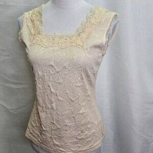 Wanko Beige Lace Camisole Size Large